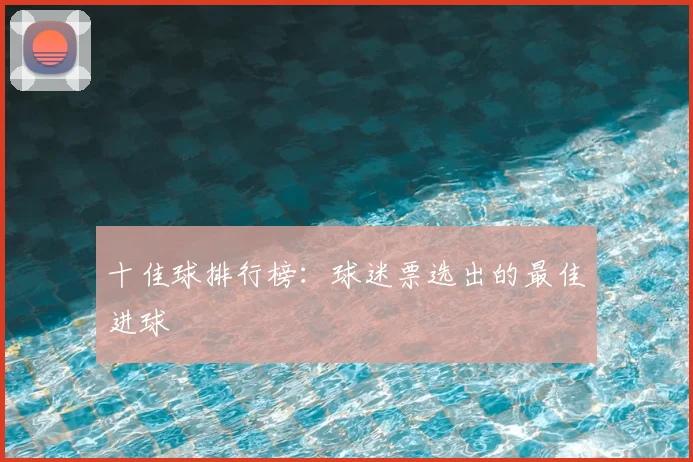 十佳球排行榜：球迷票选出的最佳进球